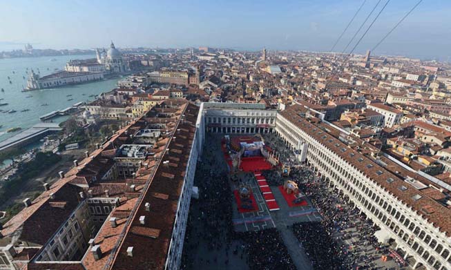 Volo dell'Aquila del Carnevale di Venezia 2019: sicurezza