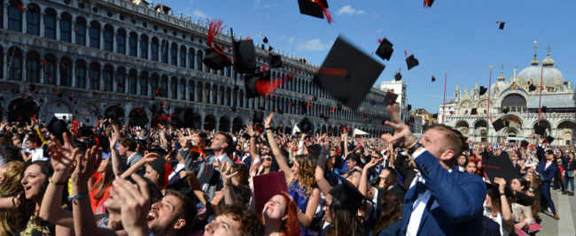 Università Ca' Foscari: 862 neodottori in Piazza San Marco