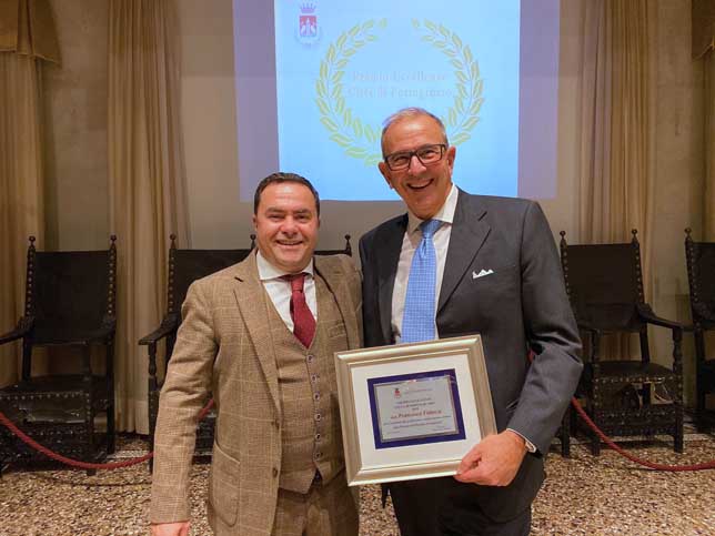 Dottor Francesco Fidanza riceve il Premio eccellenze di Portogruaro