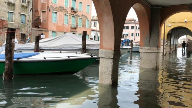 Acqua alta eccezionale a Chioggia: danni per 15 milioni di euro
