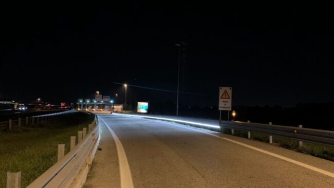 Passante di Mestre: i guardrail si "accendono" allo svincolo di Spinea - Televenezia