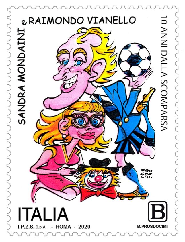 Un francobollo per Sandra Mondaini e il suo Raimondo
