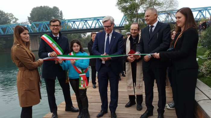 San Donà: inaugurato il nuovo pontile sul Piave - Televenezia