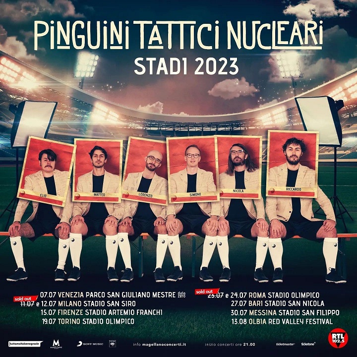 Pinguini tattici nucleari il tour 2023.