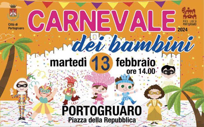 Carnevale dei Bambini incanta Portogruaro: programma